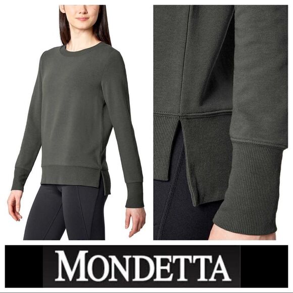 NEW! NWT MONDETTA Ladies Lightweight Soft Crewneck Brushed Tunic Sweatshirt - Picture 1 of 5